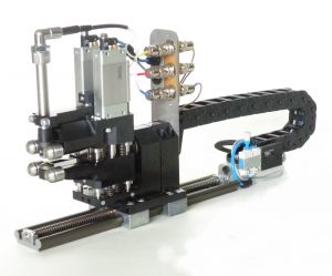 Measuring head with motorized drive